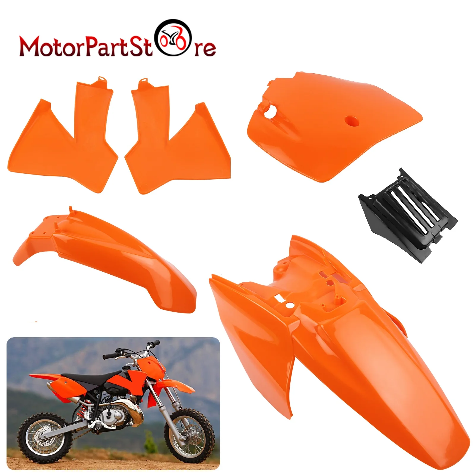 Complete Fairing Fender Plastic Body Kit Compatible with KTM50 KTM 50 SX Junior Mini Adventure Senior