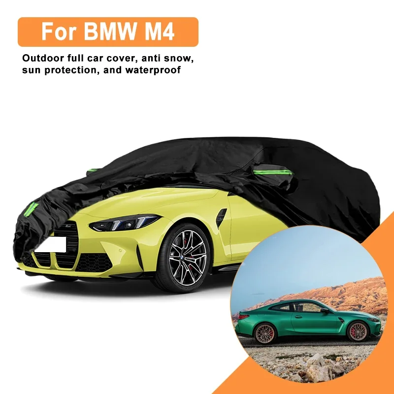 

For BMW M4 Car Full Cover - Outdoor Waterproof Snowproof Sunshade, Winter & Summer All Weather Auto Protection Accessories