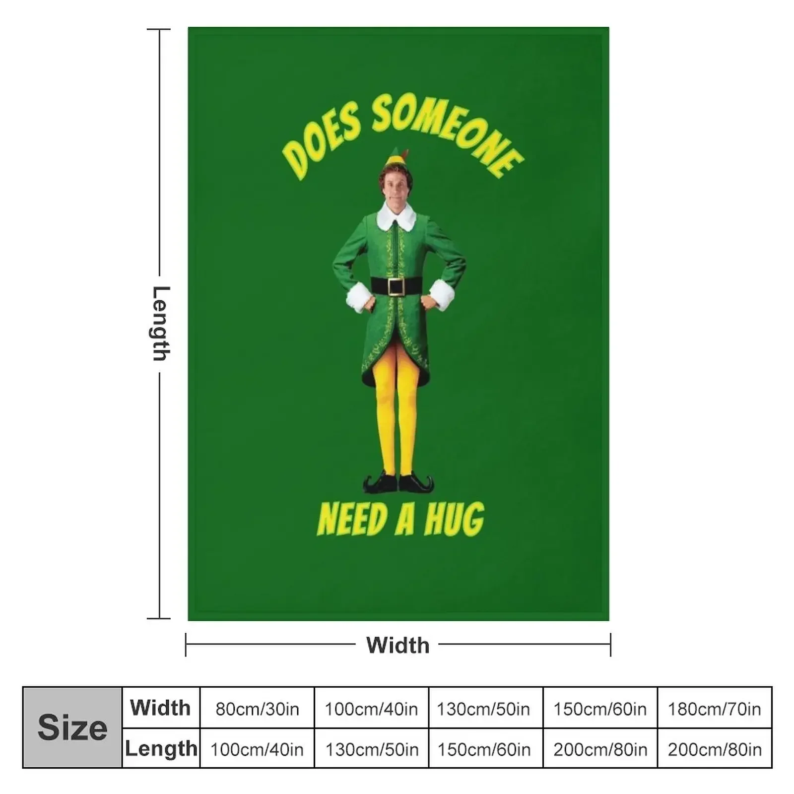 Buddy The Elf Does Someone Need A Hug Throw Blanket Stuffeds Decorative Sofa Winter beds Blankets