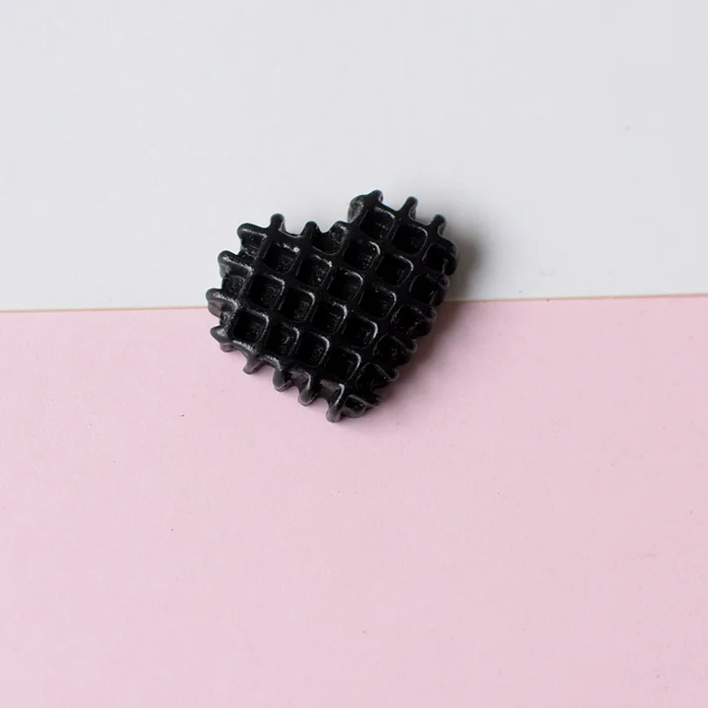 10pcs Black Series Girl Flower Candy Flat Back Cabochons Embellishment Scrapbooking and Crafts Diy Hairpin Accessories