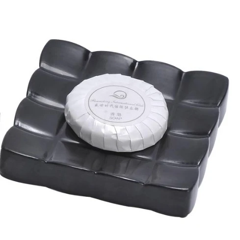 

Cheap Wholesale Hotel Bathroom Plastic Black Dove Soap Dish