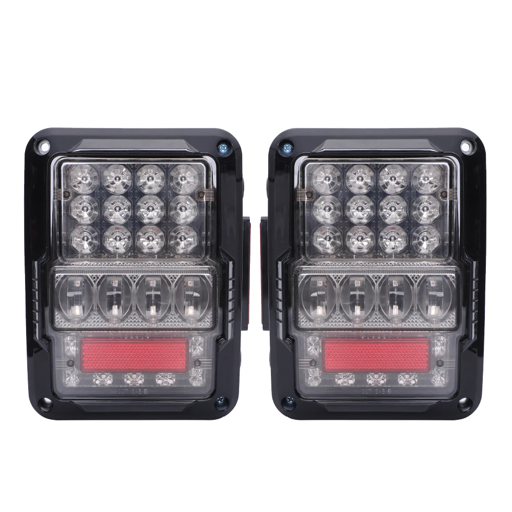 S-Design Led Achterlichten Voor Jeep Wrangler Jku Sport/Sahara/Rubicon 2007-2018 Punt Goedgekeurd Achterremlicht Met Richtingaanwijzer