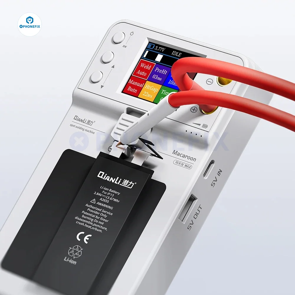 QianLi Macaron Max Spot Welder Portable Spot Welding Machine for iPhone 11 - 14 ProMax Mini Battery Flex Soldering Repair Tool