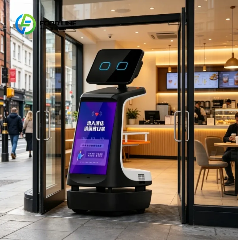Custom AI Reception Robot with Touchscreen Display Voice Interaction Welcome Robot for Hotels, Restaurants, Malls