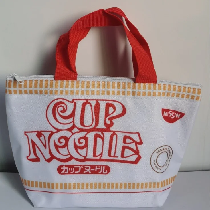 Japanese Magazine Appendix Bubble Noodle Handbag Insulation Bag Lunch Bag Insulation Bag Shopping Bag Hand-held Lunch Box Bag