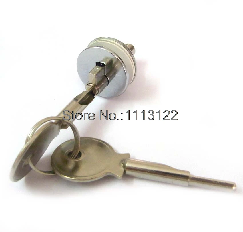 232 Glass Lock Showcase Glass Display Sliding Glass Push Door Anti-theft Window Cabinet Lock Brass Cylinder Door Hardware 1 PC
