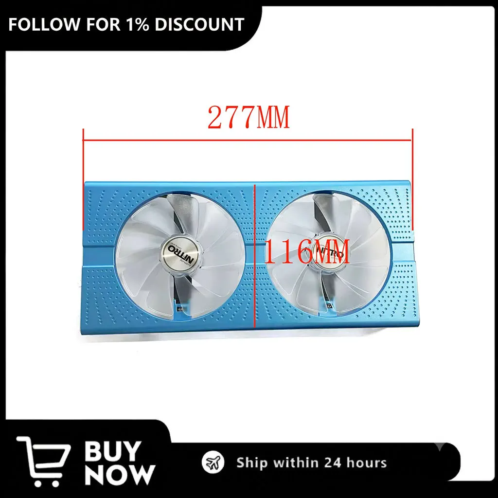 NEW Suitable for Sapphire RX 580 590 8G D5 Ultra Platinum Aurora Special Edition Graphics Card FD10015M12D CF1015H12D GPU Fan
