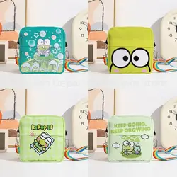 Kawaii Sanrio Keroppi Crossbody Bag Cell Phone Key Wallet One Shoulder Storage Light Canvas Multifunctional Girl Birthday Gift