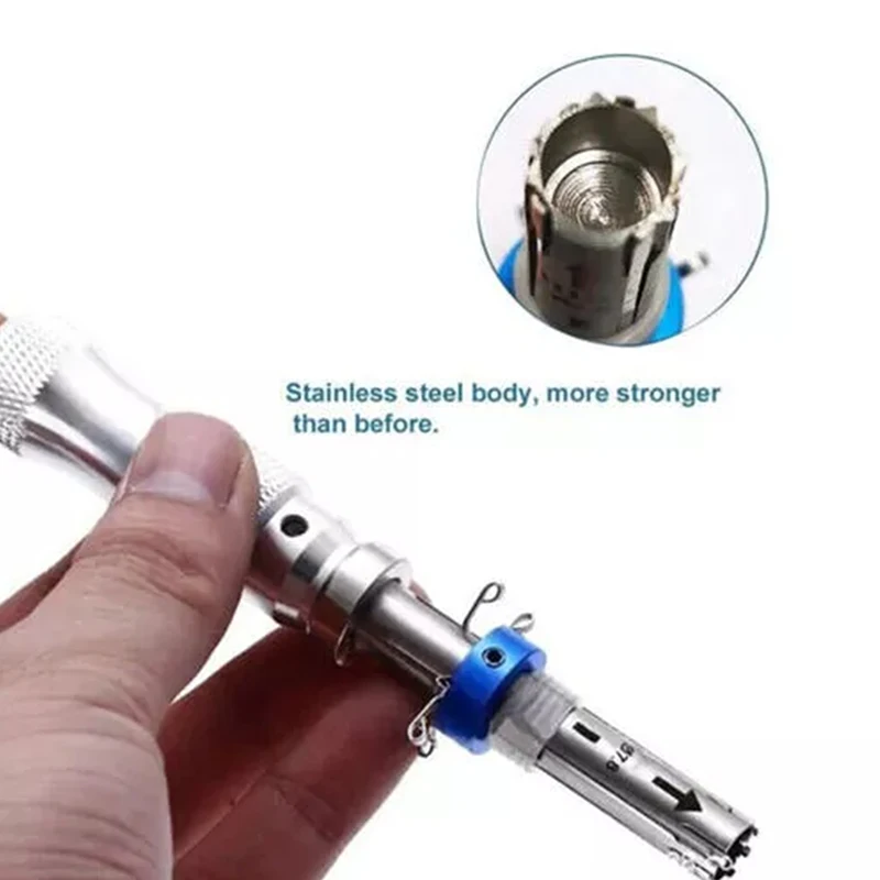 3Pcs 7 Pin Advanced Tubular Lock Tool Set For Padlock Tool Cross Pic-ik Tubular Pick Stainless Steel Tubular