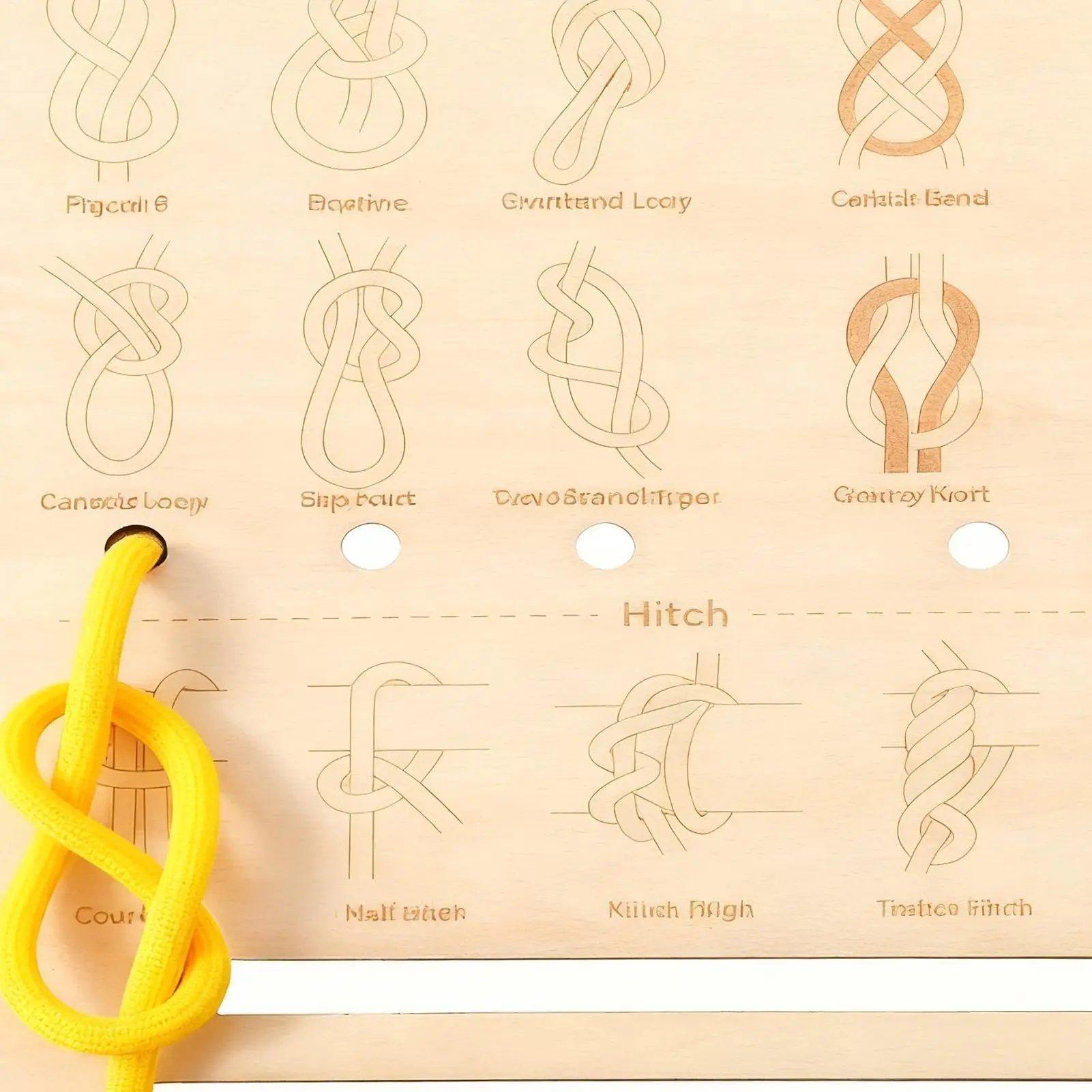 

Knot Board Wooden Learning Toy Knot Training Board For Children Boys Girls Home Birthday Party Nursery Preschool