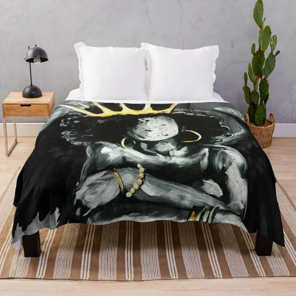 

Naturally Queen IX ANGEL Throw Blanket Warm Plush Fuzzy Blanket for Living Room