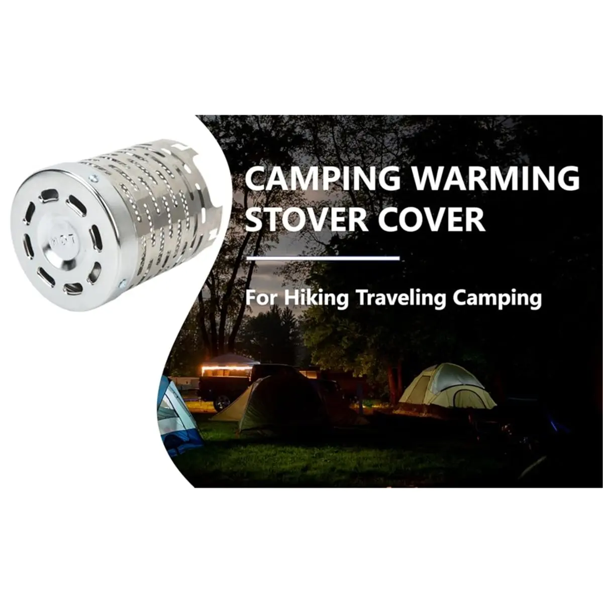 Camping Mini Heater Cover, Stainless Steel Camping Tent Heating Cover Portable Camping Warming Stove Cover, Traveling
