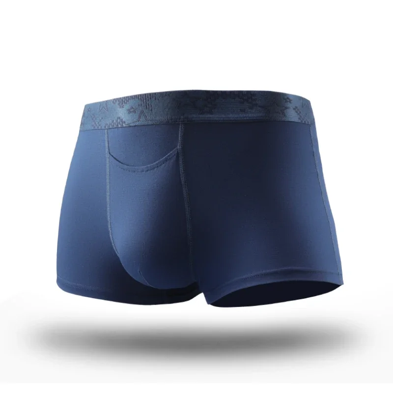 Gun-bullet separation underwear, summer breathable sports briefs, ice silk and ice-feel pocket shorts