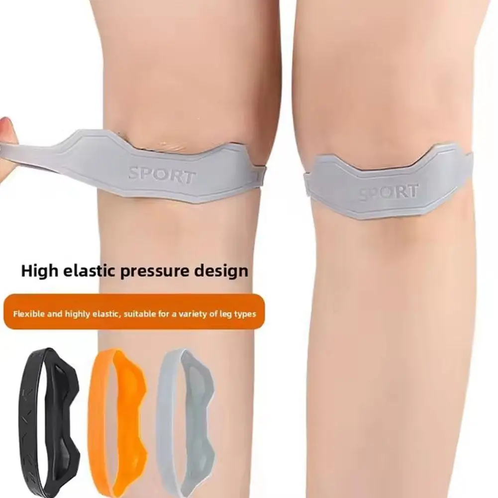 

New Silicone Patella Tendon Knee Straps Support Care Strap Fixed Protection Flexible Sports Band Patellar Strape Brace Shock