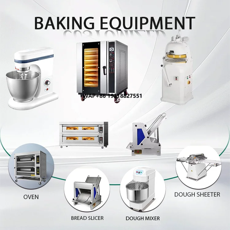 

Cost Savings Bakery Equipment Package With Oven Mixer Dough Sheeter For Restaurant Hotel And Cafe Kitchen Use
