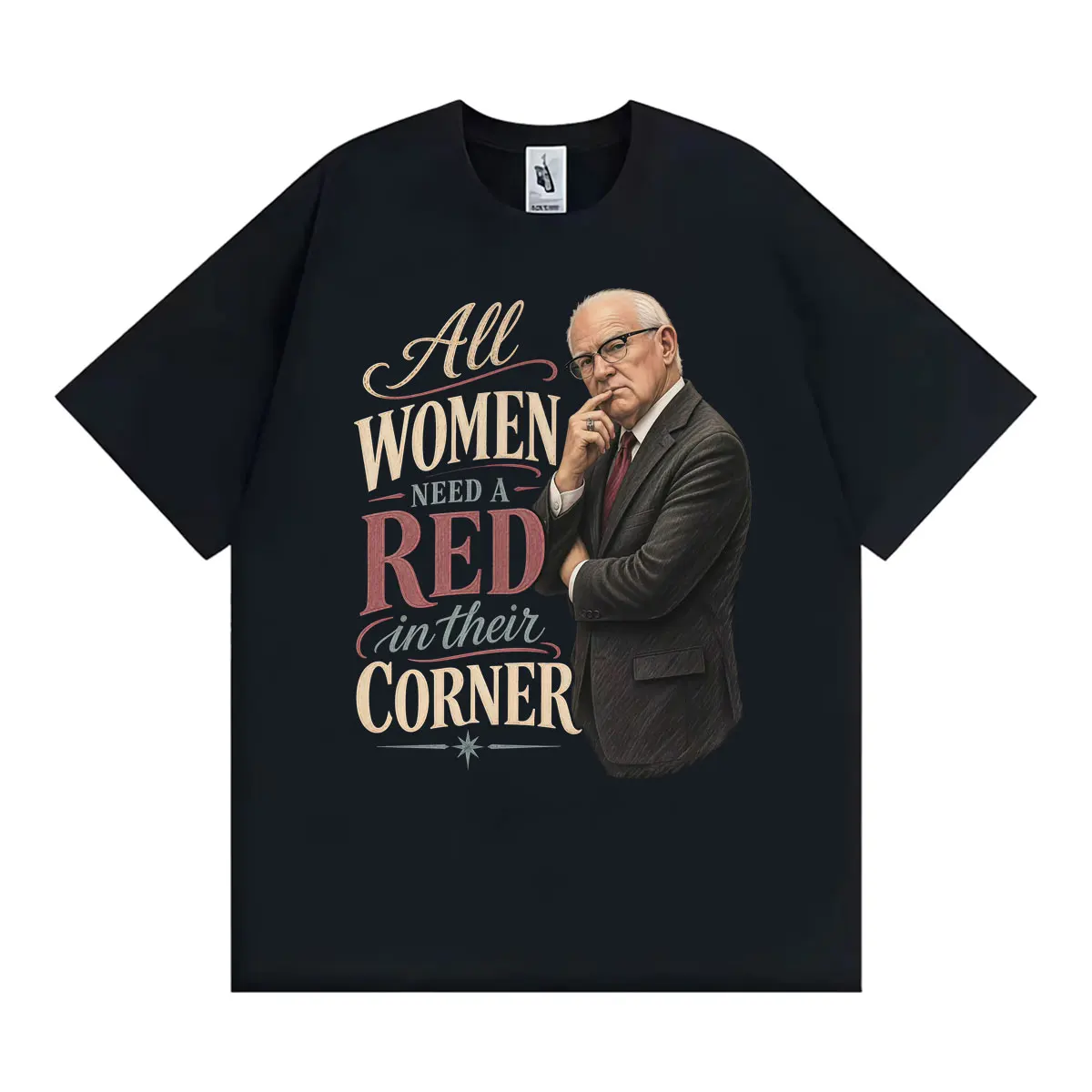 Reddington Red in Your Corner Women’s Mental Health Merch T-shirts Men Women Fashion Retro Short Sleeve Loose T Shirt Streetwear