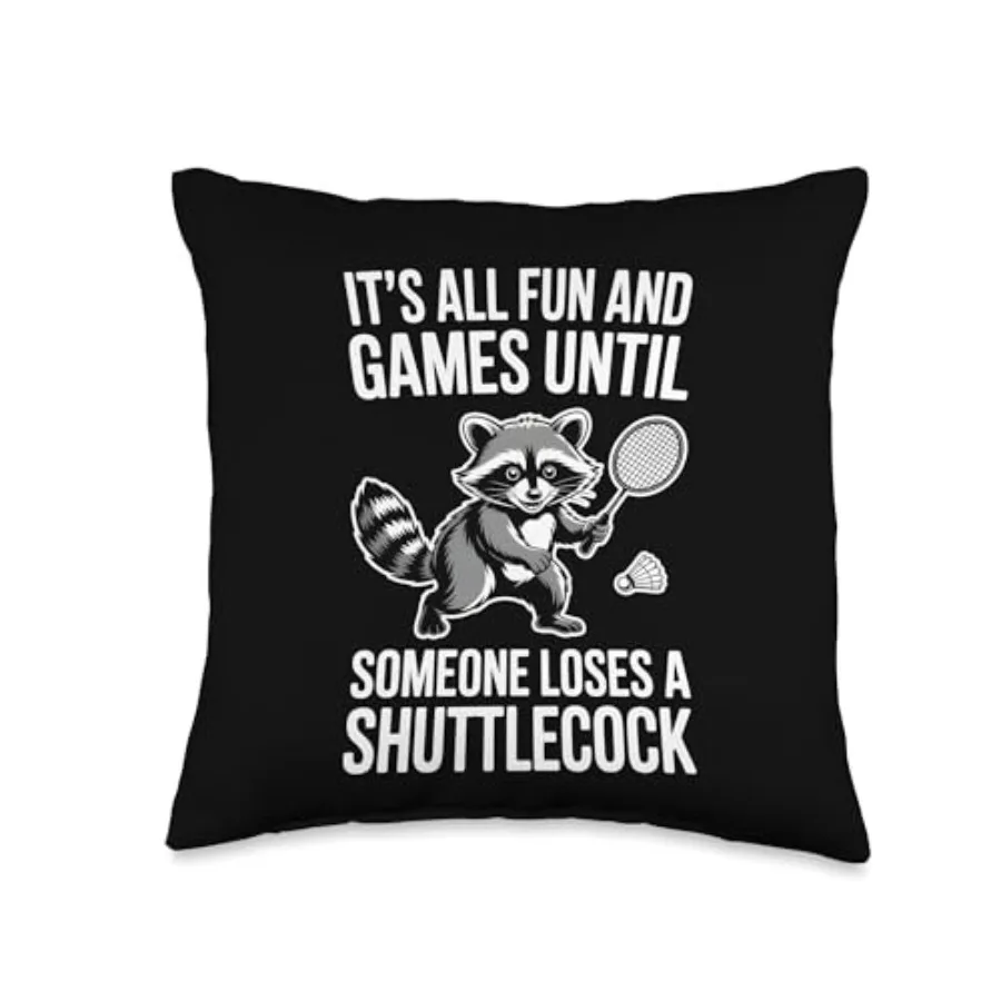 

Все весело и игриво, пока кто-нибудь не проиграет воланчик, мужская декоративная подушка.