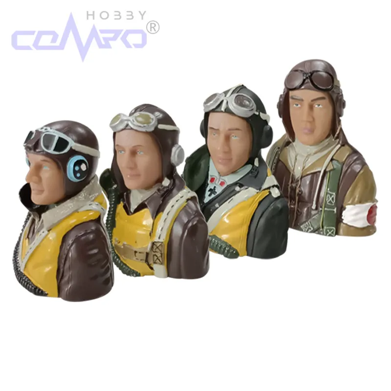 1/6スケール 1/5スケール ハーフボディ シミュレート シビルパイロット フィギュア 帽子付き おもちゃ モデル RC飛行機 アクセサリー ホビー カラー ブラウン 1個
