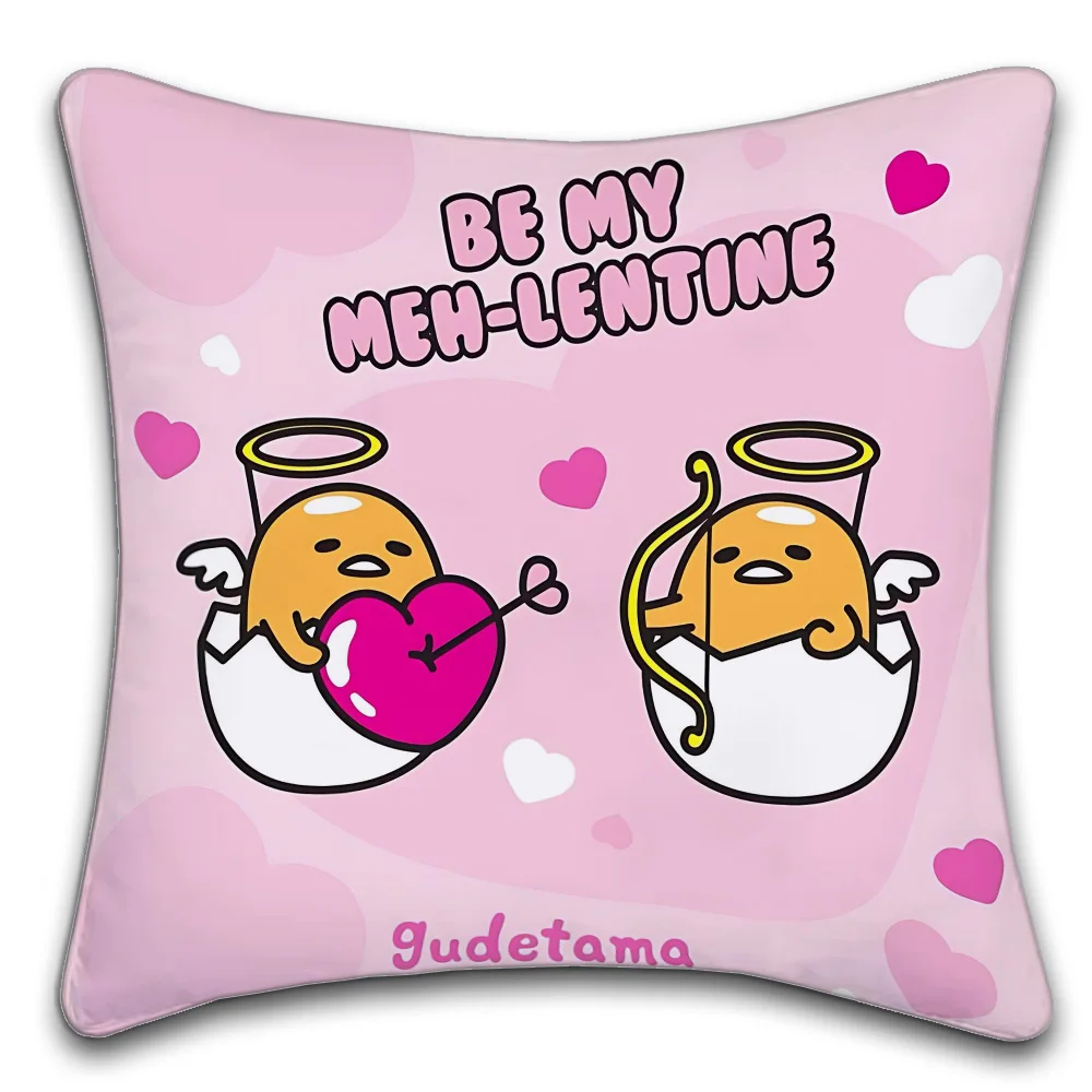 Sanrio Gudetama Anime classic Decorative Pillowcase Square Pillowcase Home Office Decorative Cushion Cover Cartoon  cool