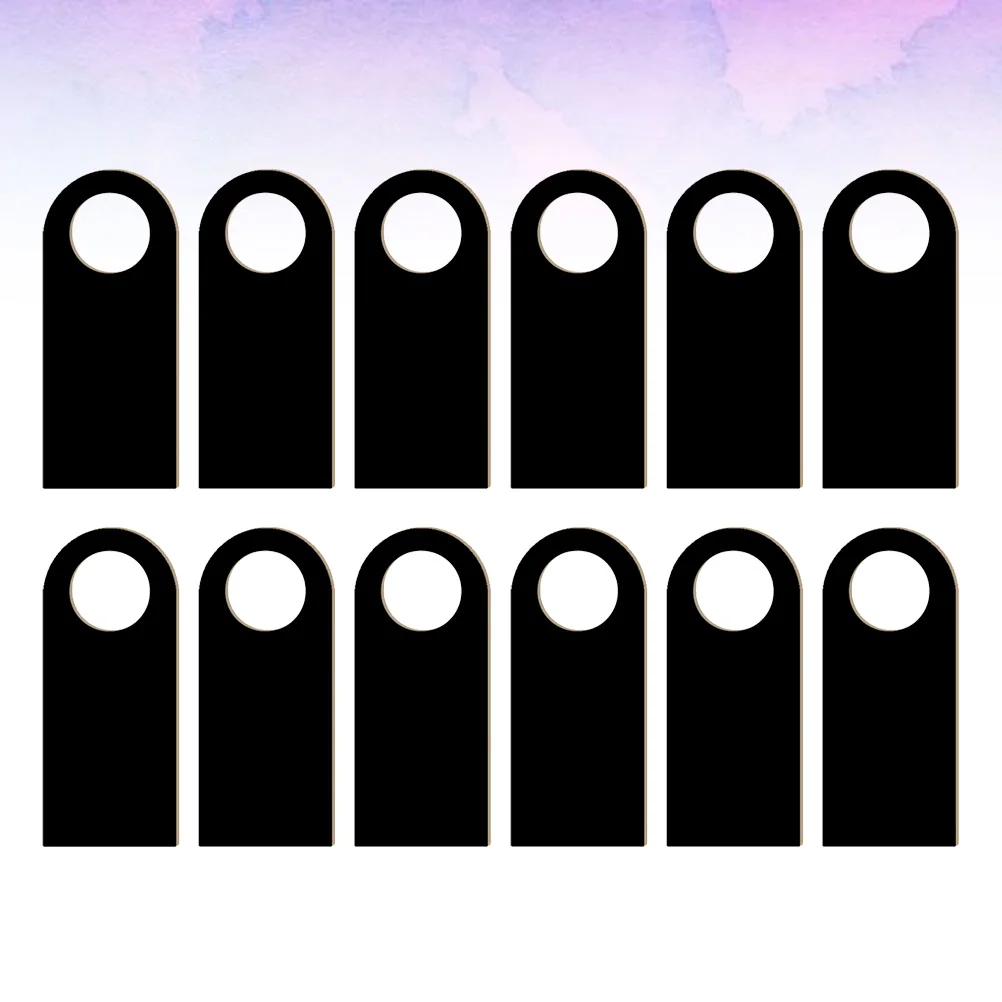 

12 Pcs Small Blackboard Pendant Party Supplies Home Decoration Door Hanging Ornament Crafts