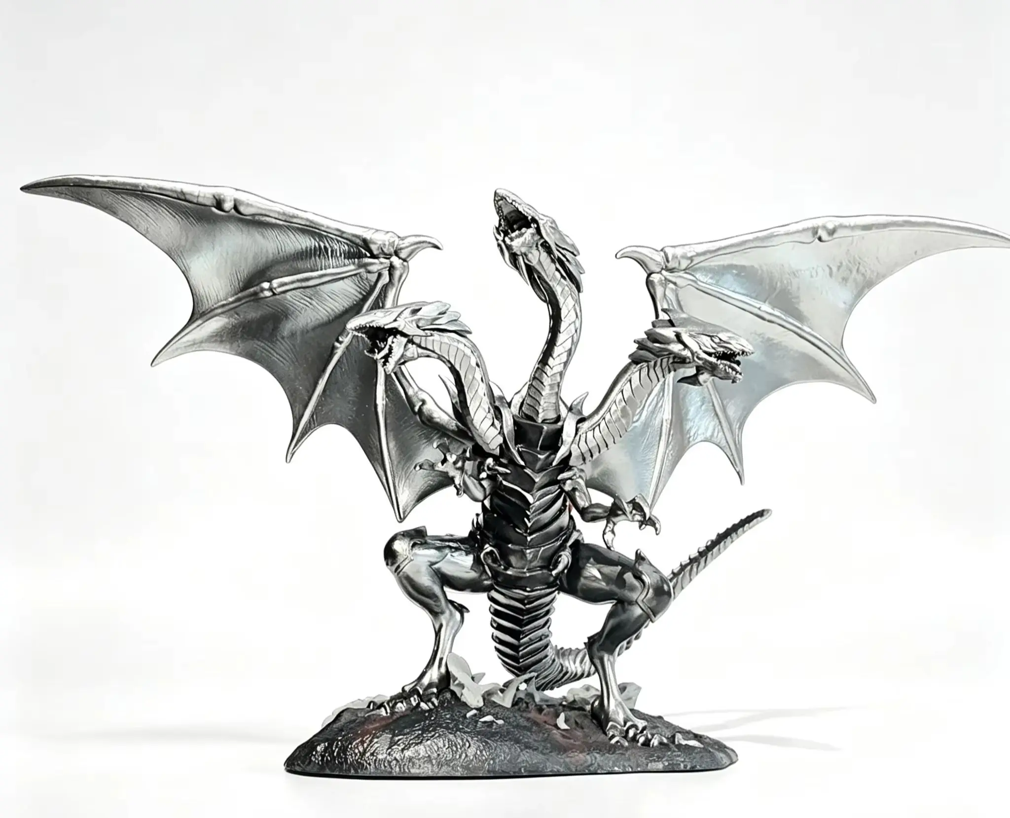 Blue-Eyes Ultimate Dragon Yu-Gi-OhDuel Three Phantom Gods Matching GK Figure Model Trendy Statue Ornament Gift