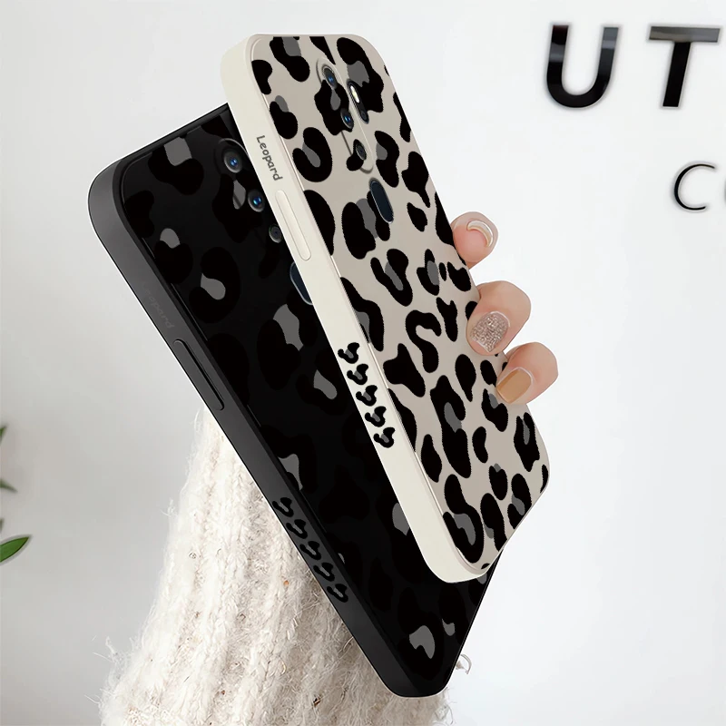 Leopard Print Phone Case For OPPO A9 A9X K9 A8 A7X A7 K7X AX5 K5 A5 A5S A3S A1 Pro Silicone Soft Shockproof Bumper Back Cover #4