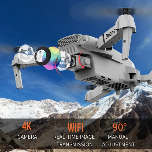 Imagen 2 del producto Profesional 2025 E88 Pro Drone HD 4K RC avión Cámara Dual localización de flujo óptico RC Quadcopter avión helicóptero niño juguete