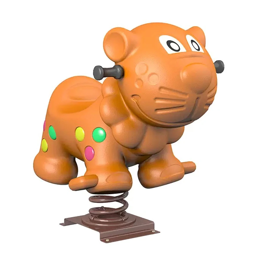 High Quality Durable Hot Sale Cute Design Outdoor Plastic Play in Parks and Schools Spring Rockers for Kids Home, Garden