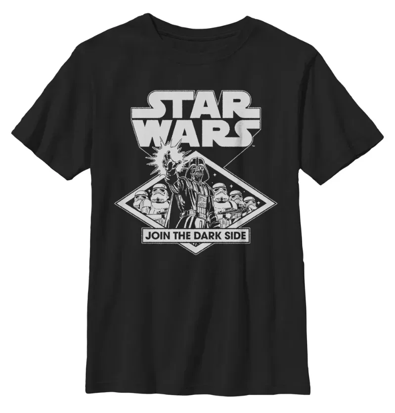 

Star Wars Sci-fi Retro Men's Short-sleeved T-shirt Loose And Fitted, Street Style. May The Force Be With You. Daily Friend Gift