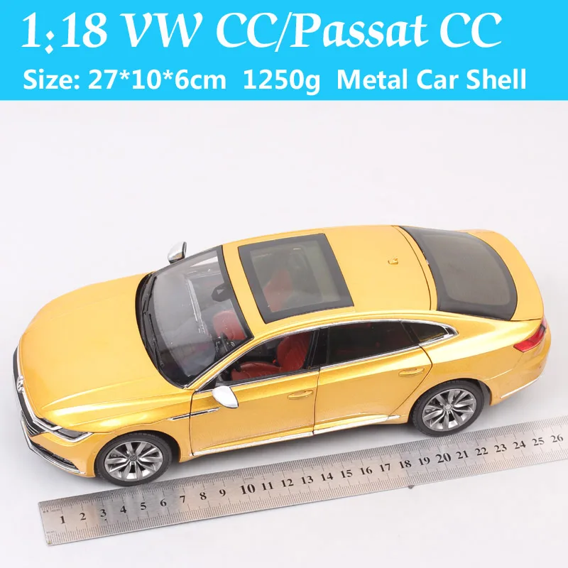 Kid\'s 1/18 Large Vw CC Diecast Auto Metal Scales Car Passat New CC Toy Vehicle Model Gold Thumbnails Of Gift Boys