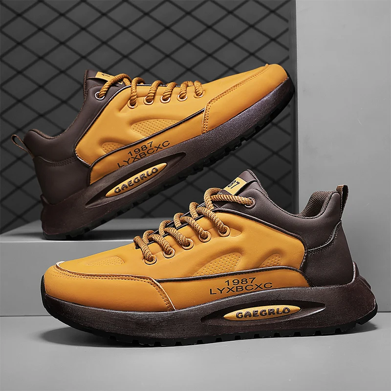 

2025 New Model Raised-soled Men's Casual Shoes, Outdoor Anti-slip and Wear-resistant Running Shoes