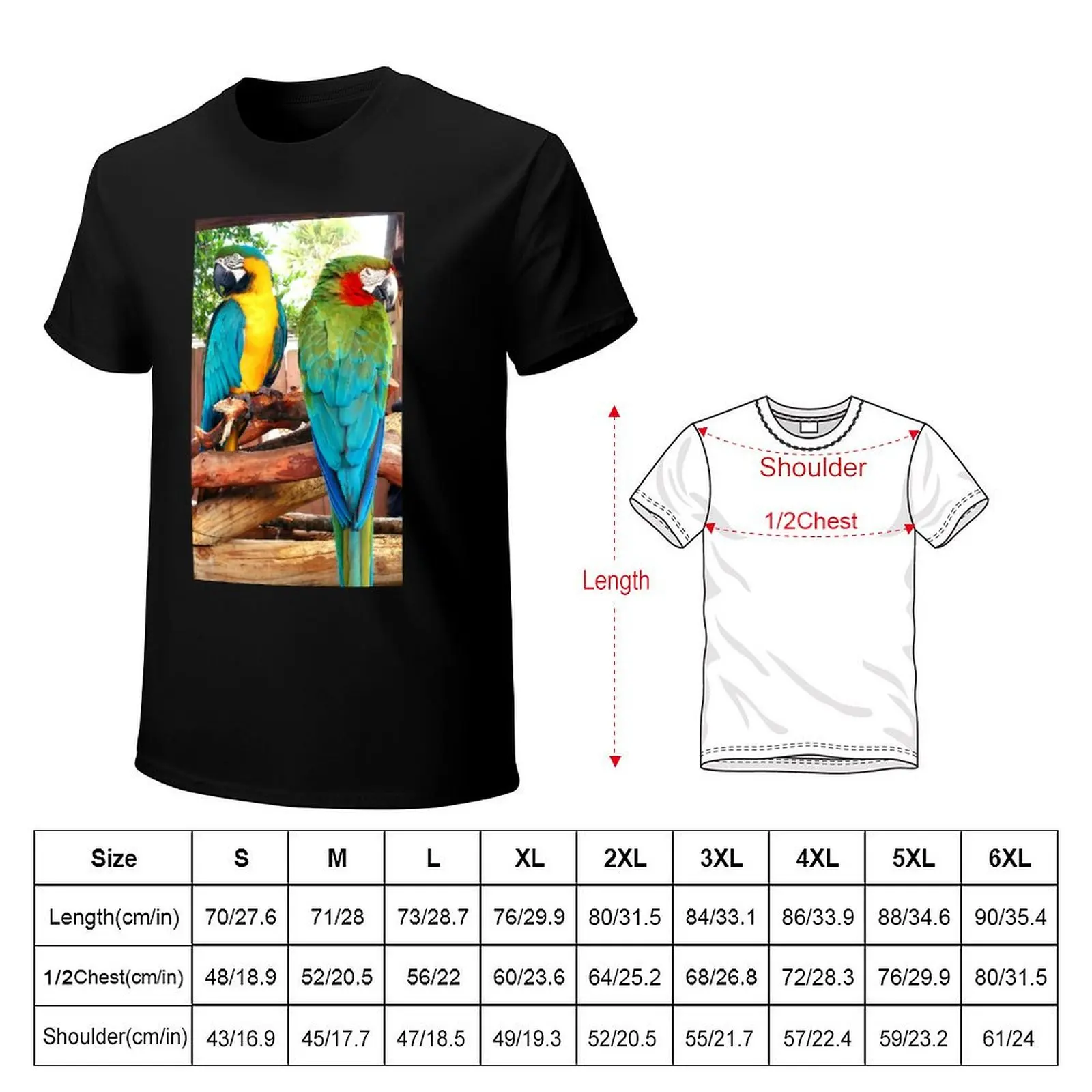 A Parrot meeting T-Shirt for a boy plus sizes customs summer tops t shirts for men