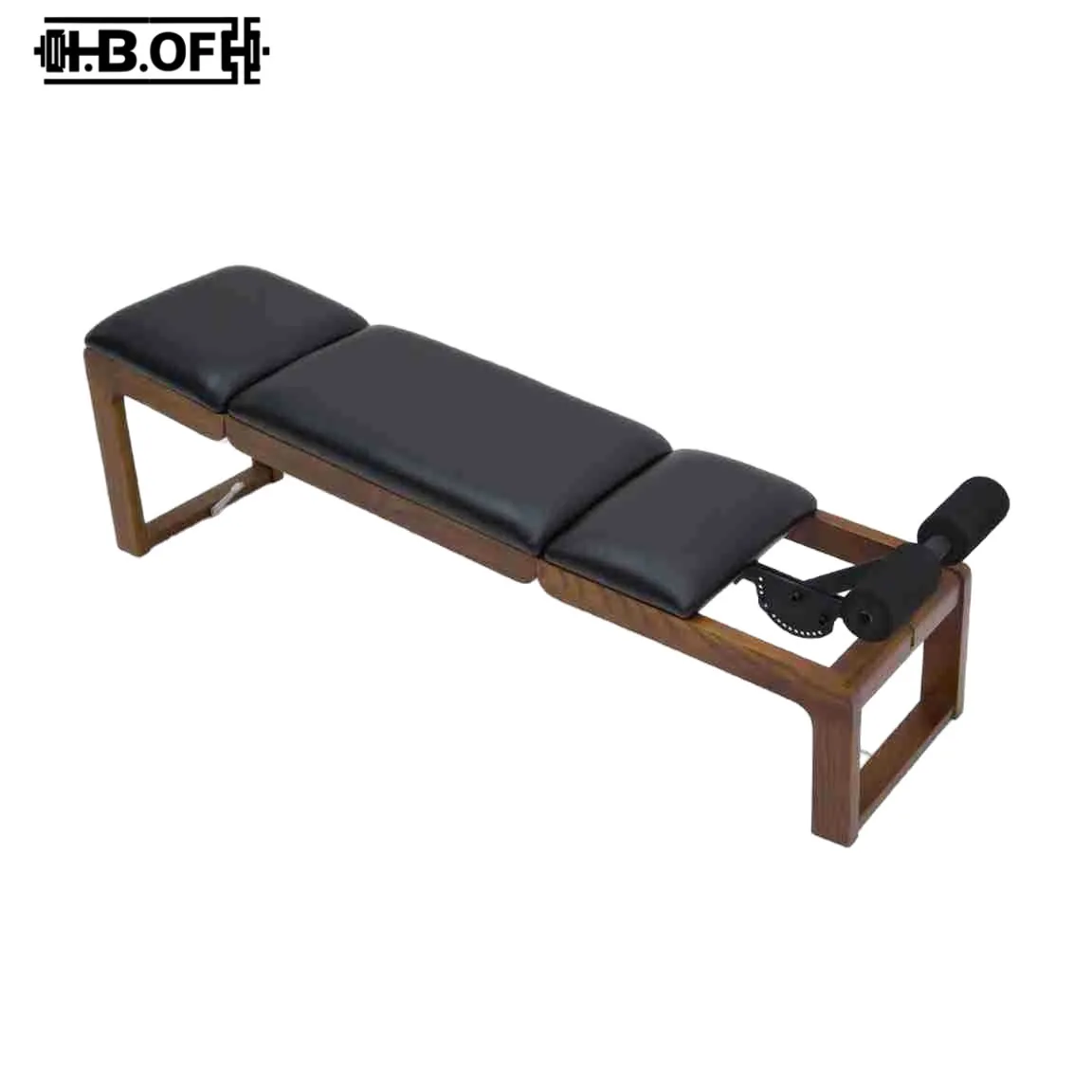 Pilates Multifunctional Folding Chair Indoor Private Training Equipment, White Wax Wood Abdominal Muscle Board view 6