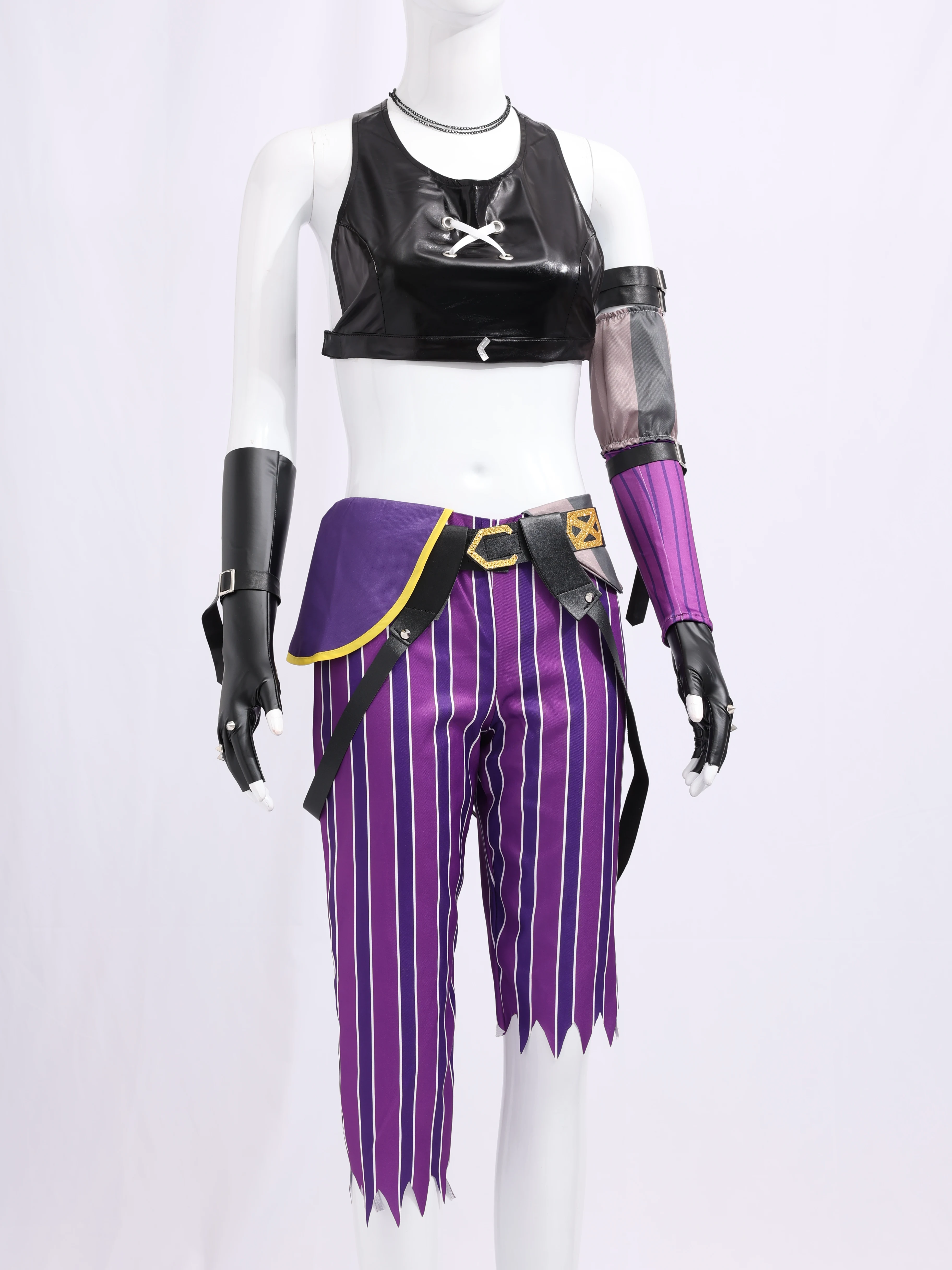 Game Arcane Jinx Cosplay Costume The Loose Cannon Anime Jinx Boots Costume Halloween Carnival Party Uniform Crit Loli Wigs Shoes