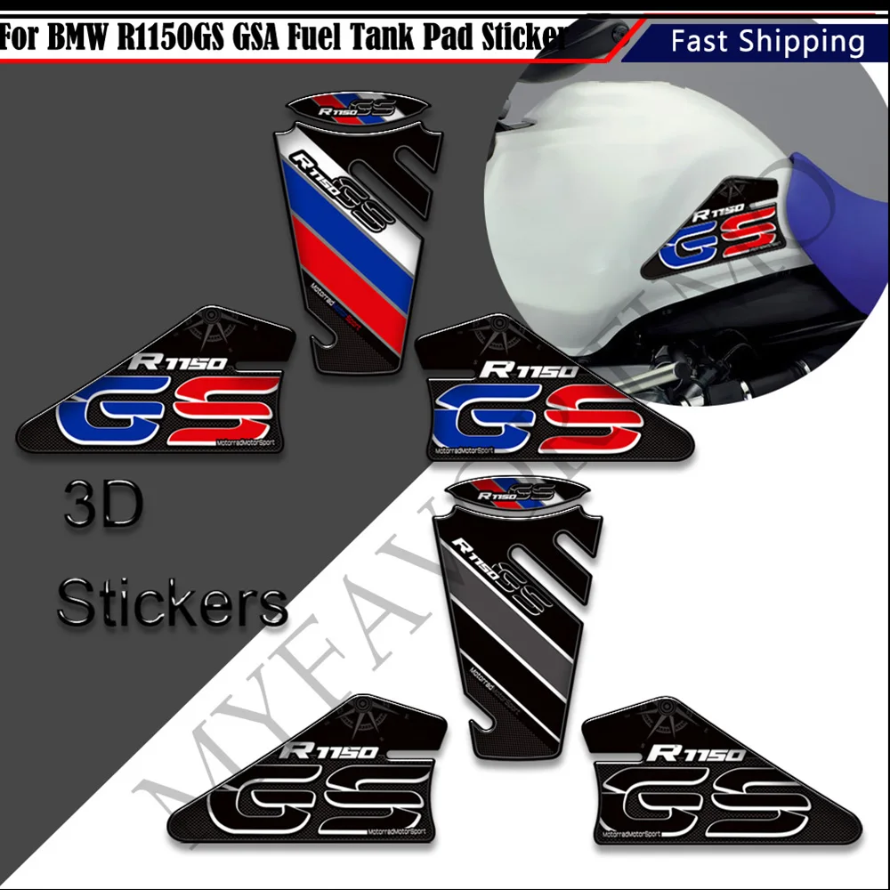 

For BMW R1150GS R 1150 GS R1150 GSA Motorcycle Tank Knee Pad Grips Stickers Decals Protector Gas Fuel Oil Kit ADV Adventure