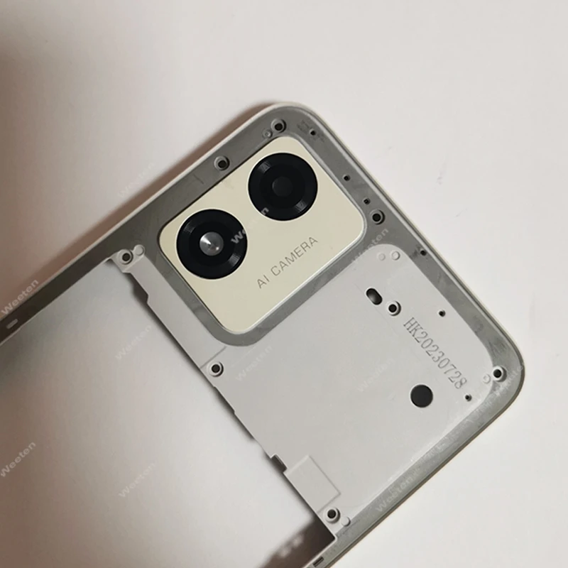 Middle Frame For Motorola MOTO E13 Middle Housing Cover with Side Buttons Lens Frame Replacement Parts