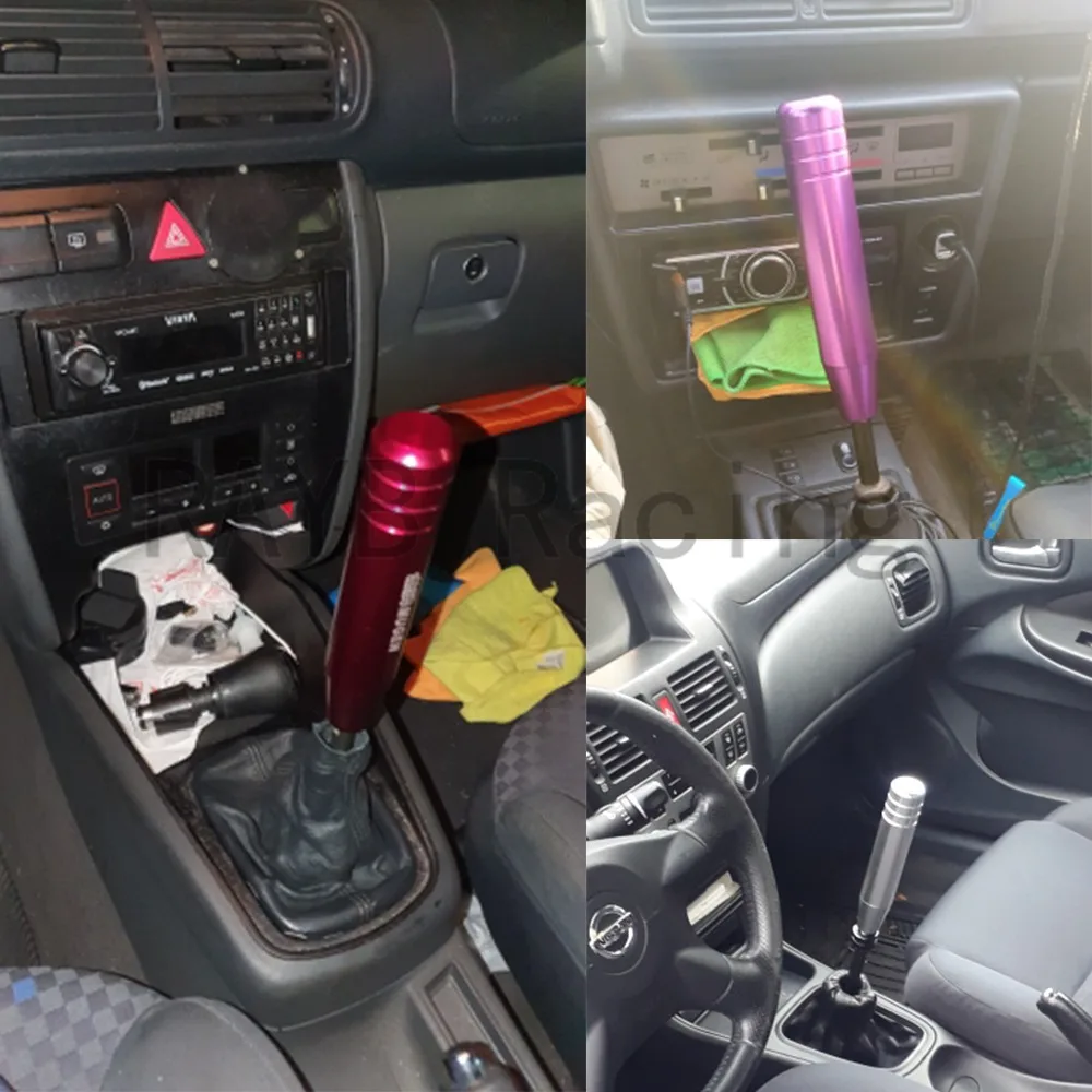 Uniwersalna aluminiowa gałka zmiany biegów Auto JDM o długości 18 cm Gałka zmiany biegów samochodu wyścigowego MUGEN — zdjęcie 6