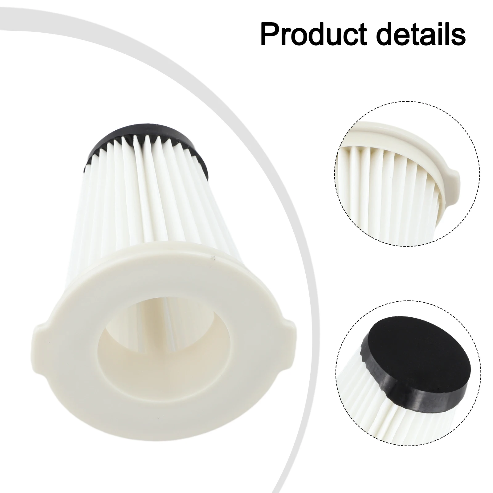 3 فلتر قابل للغسل 1 فرشاة تنظيف لـ Einhell TE-SV 18 Li مكنسة كهربائية ملحقات أجهزة التنظيف المنزلية #3