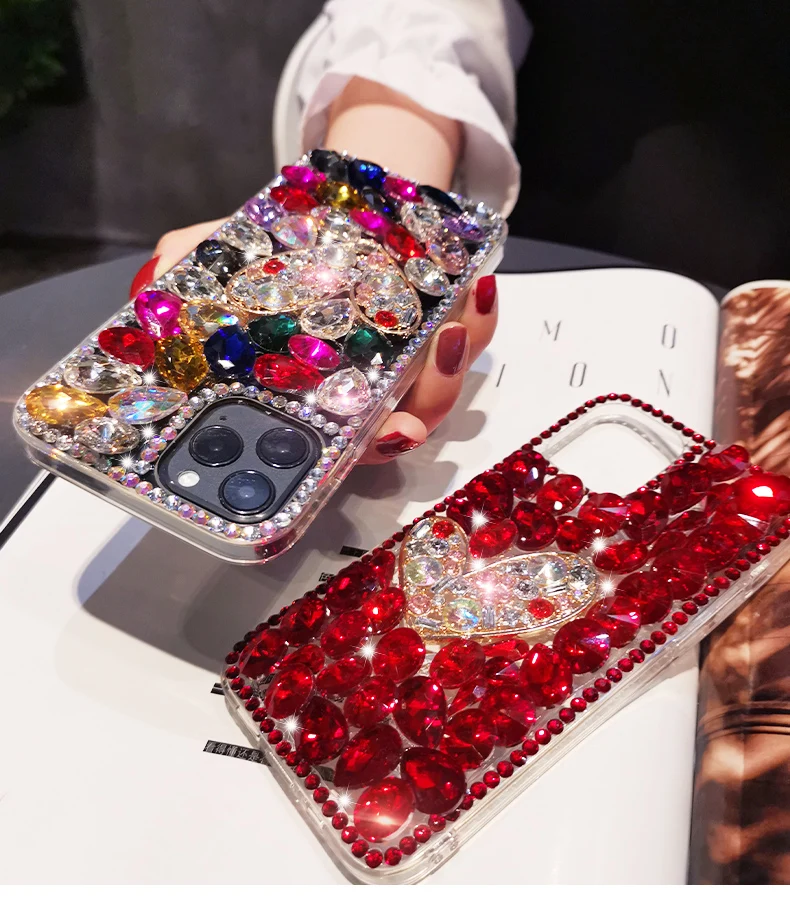 Fashion Rhinestone Phone case For Samsung Galaxy Z Flip 3 4 5 6 Diamond Cover