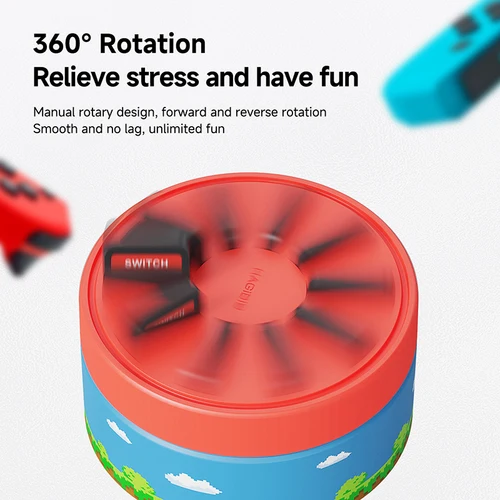 Imagen 2 del producto Hagibis Switch-funda giratoria para tarjetas de juego con 10 ranuras para tarjetas de juego, soporte creativo para caja de almacenamiento de tarjetas NS para Nintendo Switch/Lite/OLED