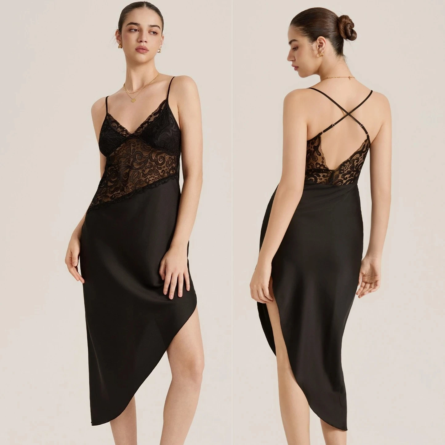 

Sexy Nightgown Women Lace Nightdress Gown Lingerie Strap Sleepdress