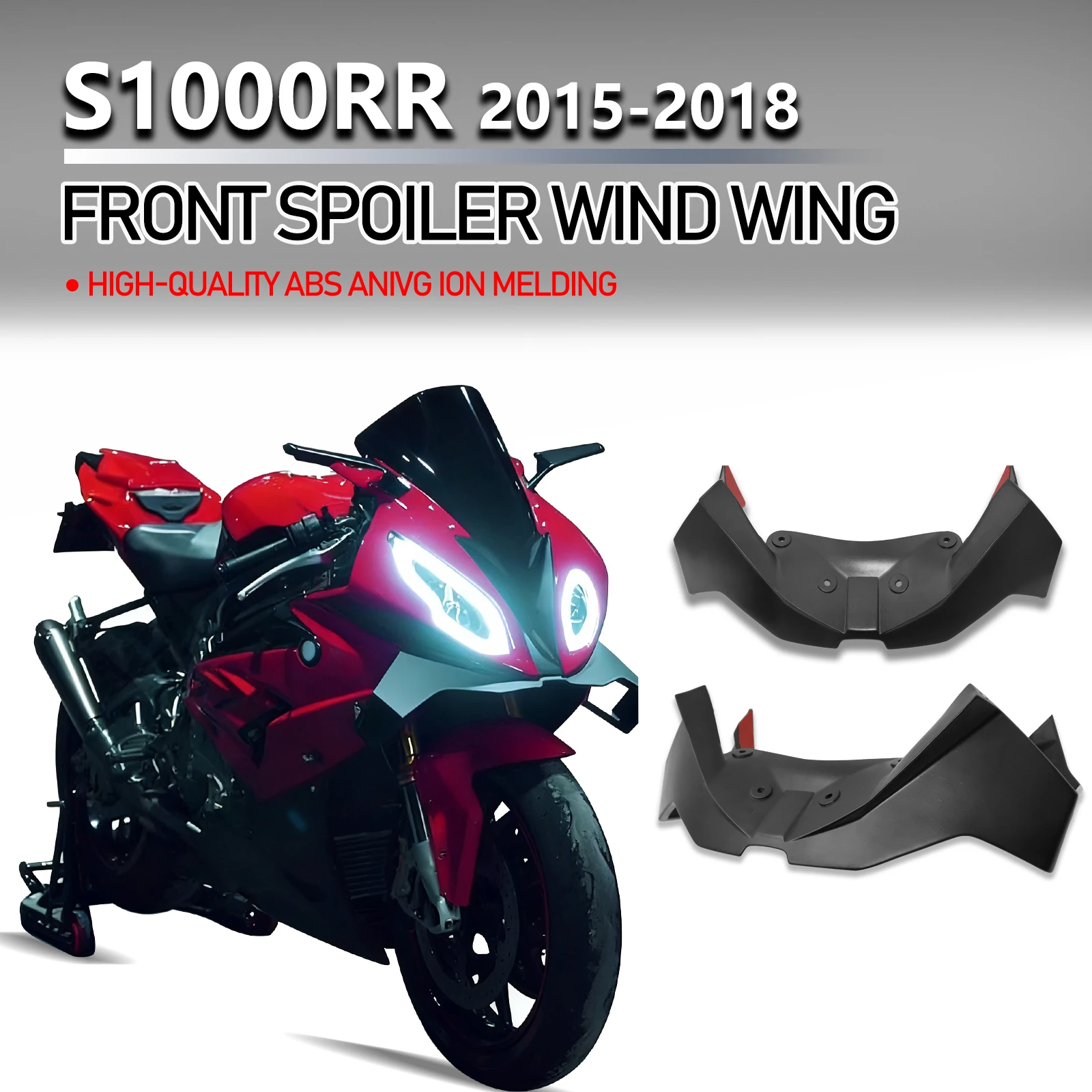 

For S1000RR 2015-2018 Motorcycle Downforce Winglet Aerodynamic Wing Front Spoiler Kit S1000RR 2018 New Accessories Front Spoiler