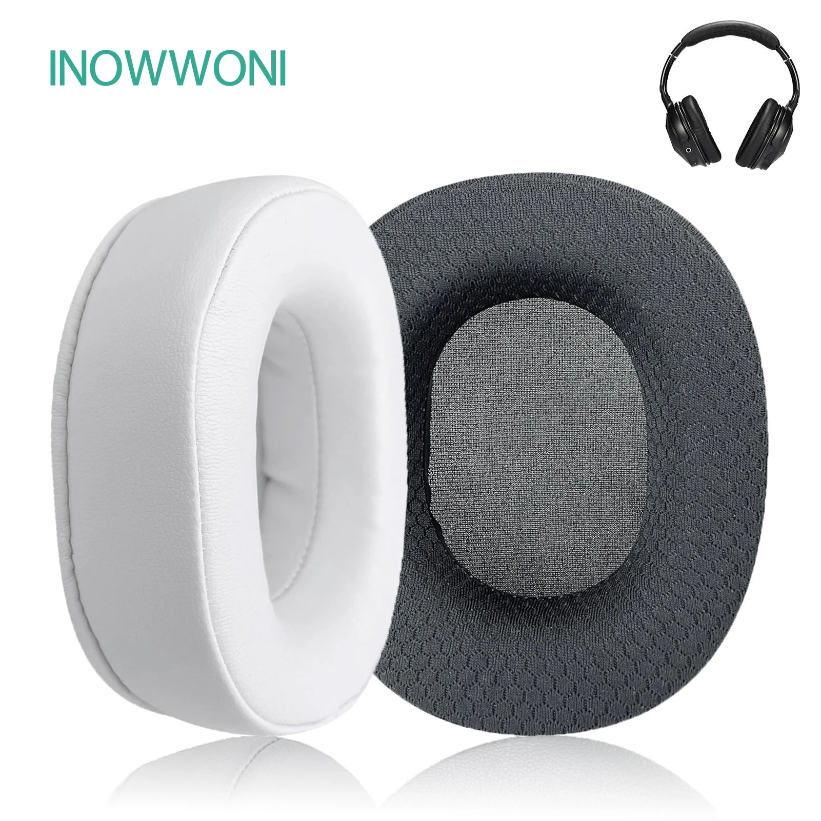 INOWWONI Replacement Earpads For Ausdom M04 M05 Headphones Ear Cushion Pads Cover Earmuffs Headset Headband