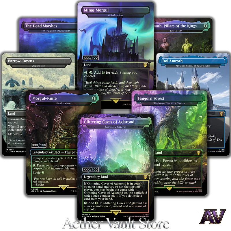 

LTC TCG Card The Lord of the Rings Tales of Middle-earth Numbered Commander Series HoloFoil Home Play Game Magical Proxy Cards