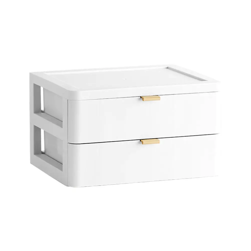 

1pc Multi-layer Drawer Box PP Multi-Purpose Storage Case Material Cosmetics Organizer Desktop Container