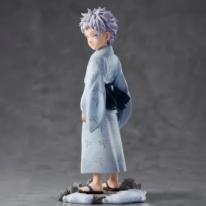 New 17cm Jujutsu Kaisen Anime Peripheral Childhood Series Satoru Gojo Kimono Looking Back Figure Model Ornaments Collection Gift