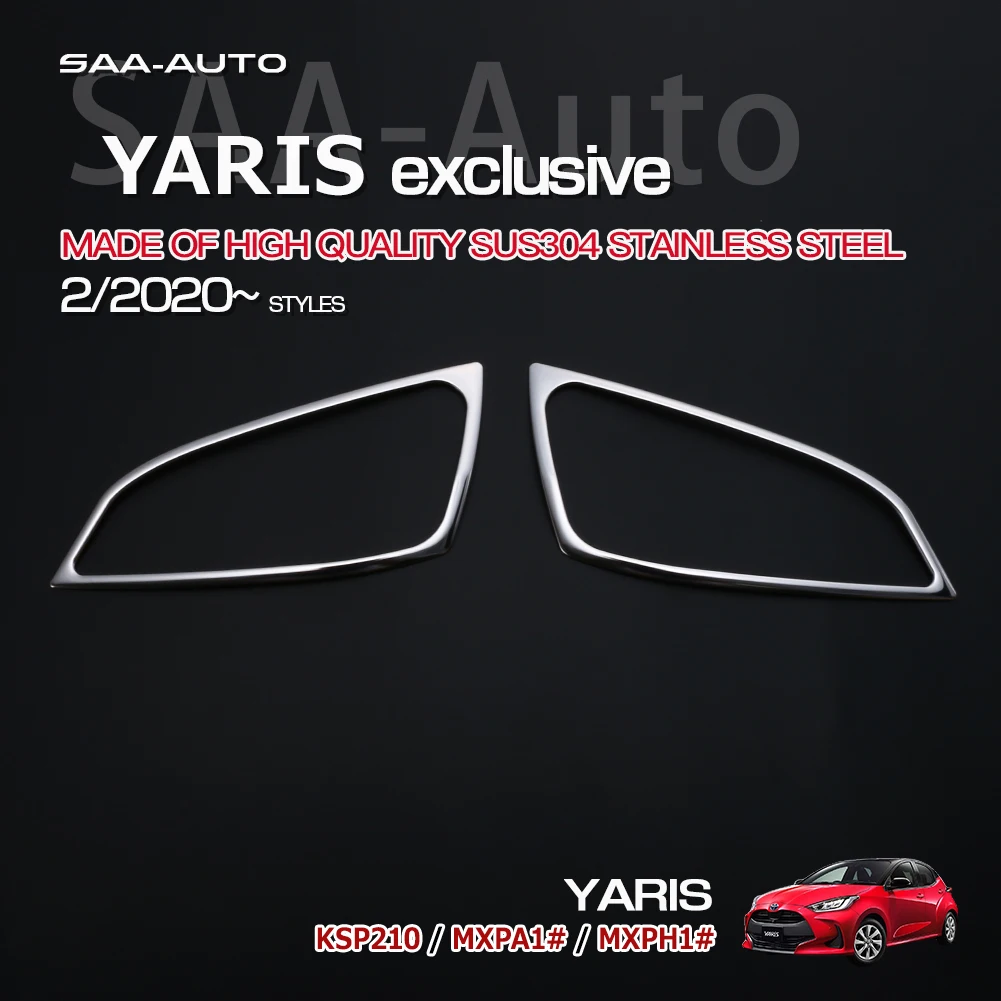 Car Rear Bumper Fog Light Trim Rear Reflector Garnish for TOYOTA YARIS KSP210/MXPA1/MXPH1 2020 Car Styling Exterior Accessories