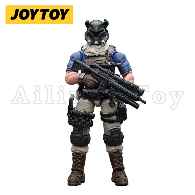 JOYTOY 1/18 Action Figure Pacote de promoção de construtor do exército anual 08-15 Modelo de coleção de anime