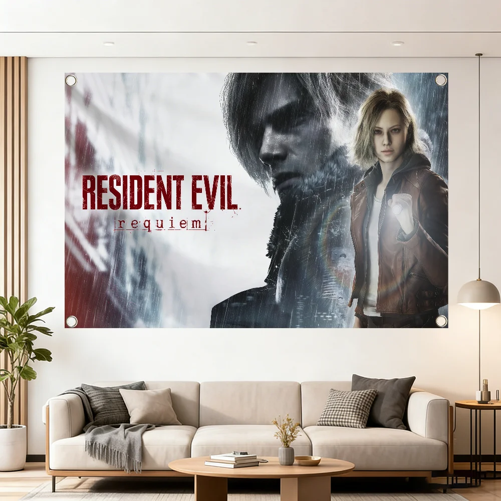 Party Games Best - Bandera decorativa de Resident Evil Requiem