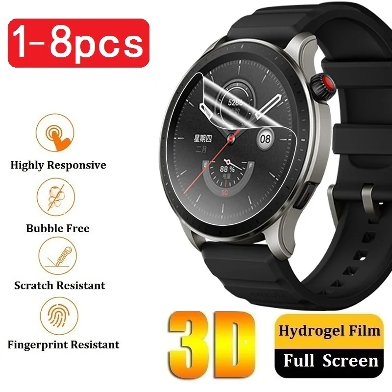 

Hydrogel Protective Film Compatible for Amazfit GTR 4 3 Pro Amazfit GTR Mini Amazfit GTR 2 New Version Watch Screen Protector